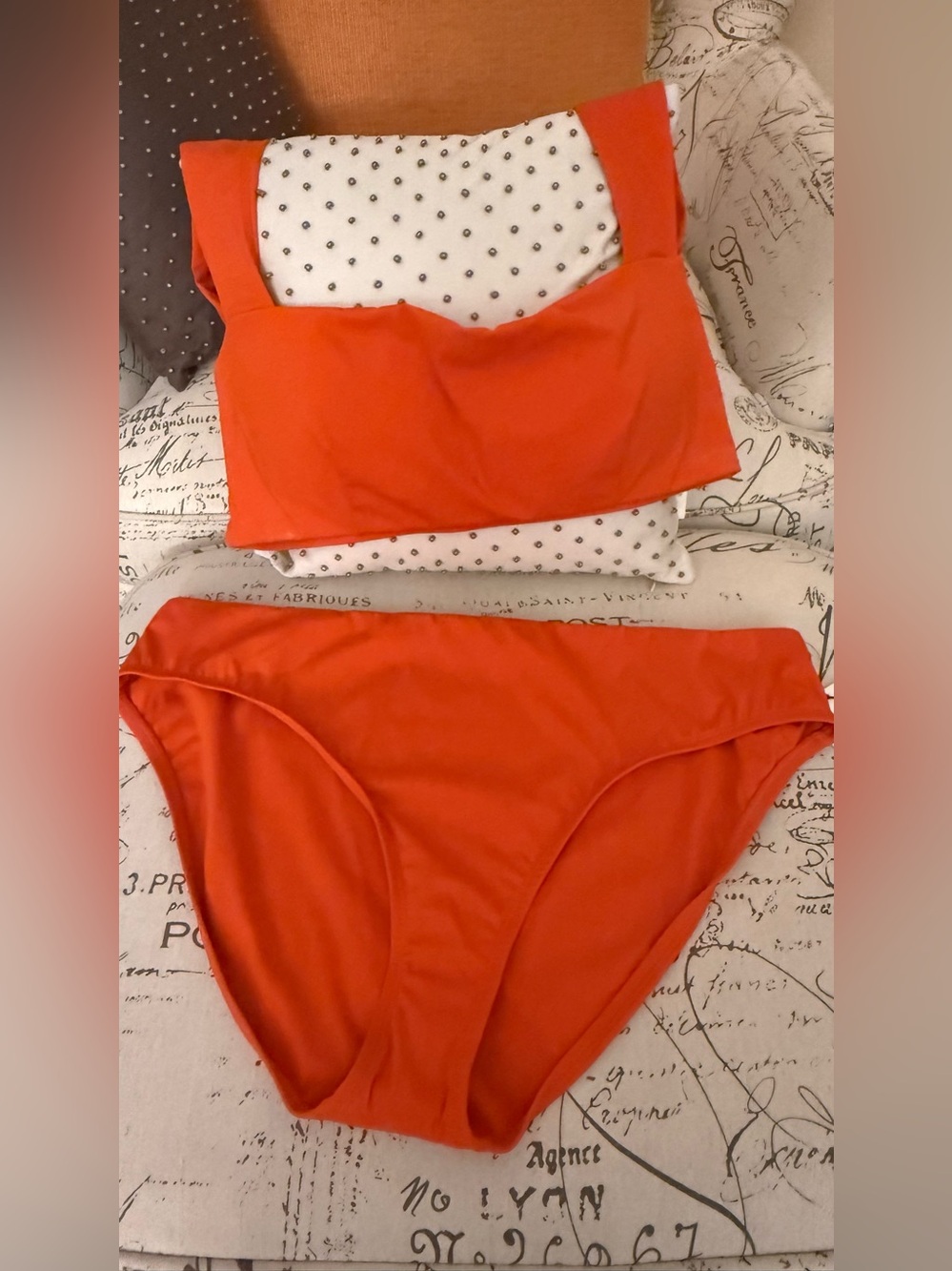 🛍️🛍️ BRAND NEW!!  ALEX MARIE 2-PC BURNT ORANGE SWIM TOP & BOTTOM 🛍️🛍️